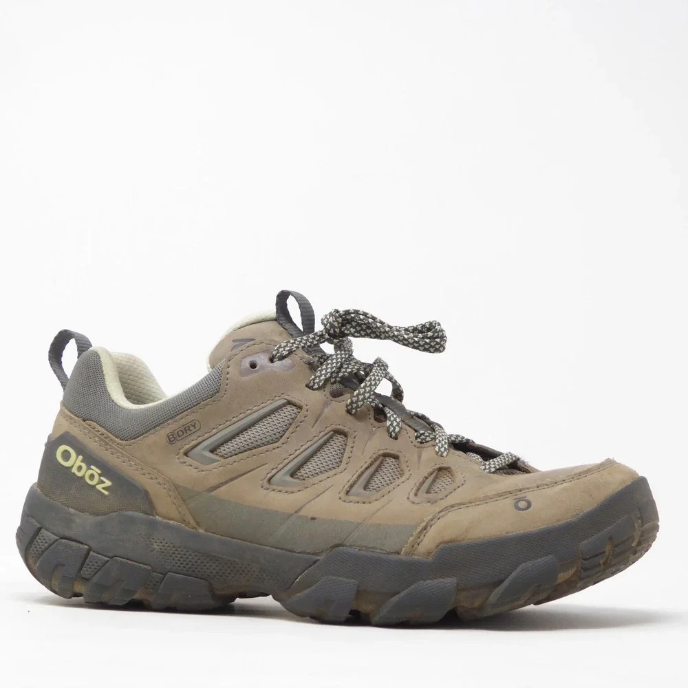 Oboz Womens Sawtooth II Low B-DRY Hiking Shoes Brown Waterproof 8
